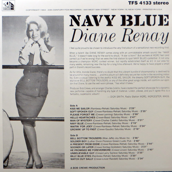 Navy Blue (stereo) Vinyl LP re-issue