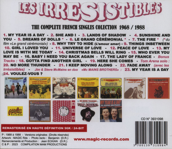 The Complete French Singles Collection 1968 - 1988 (CD)