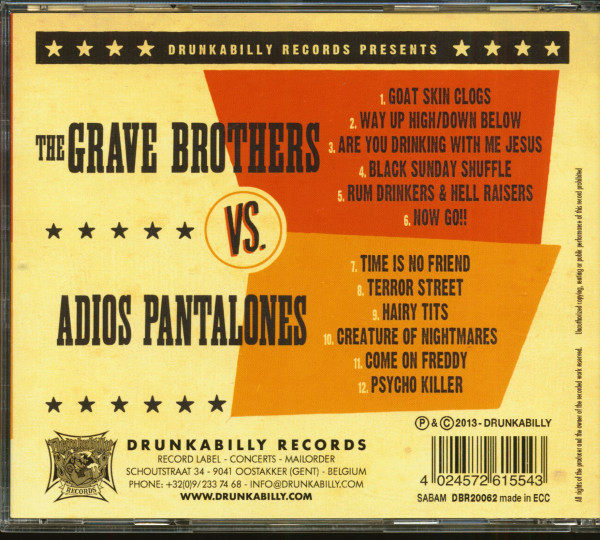 The Grave Brothers Vs. Adios Pantalones (CD)