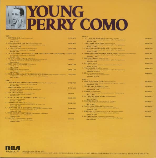 Young Perry Como (2-LP, Japan)