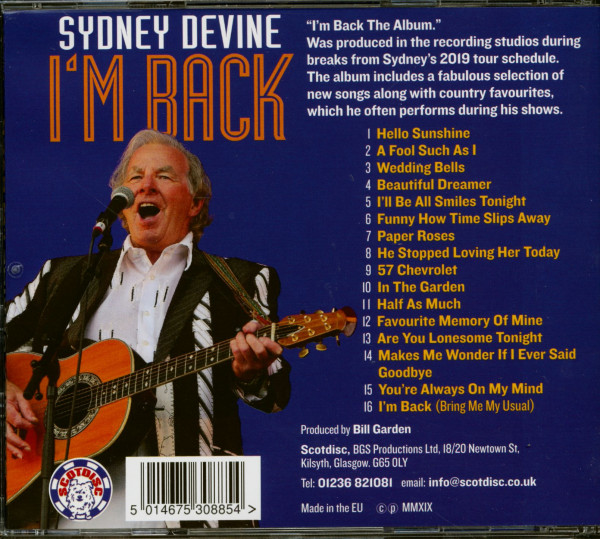 I'm Back - All New Recordings (CD)
