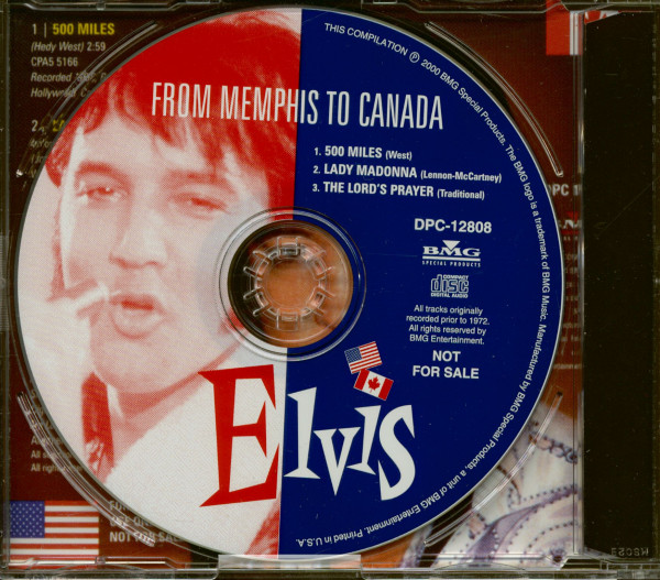 From Memphis To Canada (CD Single)