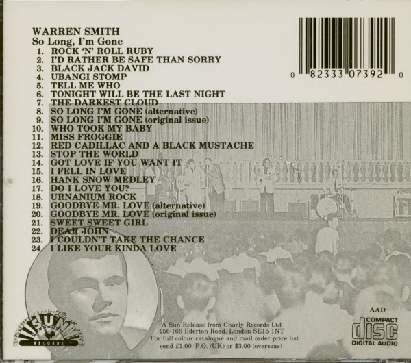 So Long I'm Gone (CD)