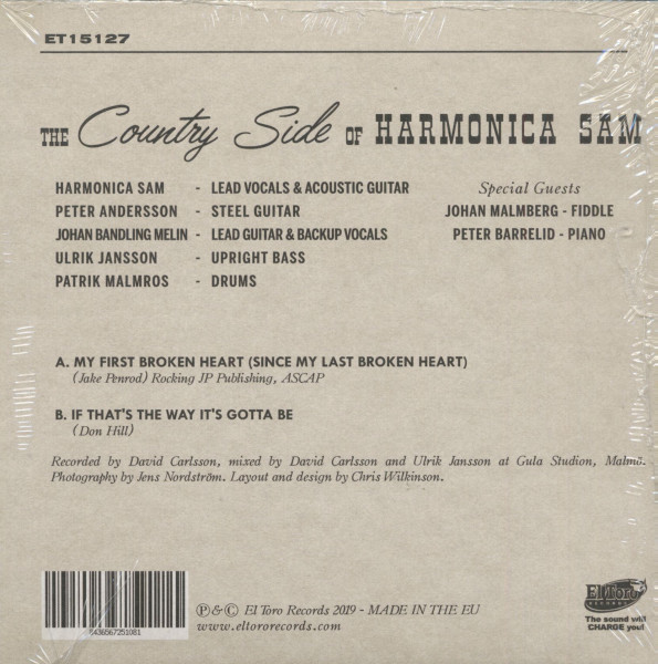 The Country Side Of Harmonica Sam (7inch, 45rpm, PS)