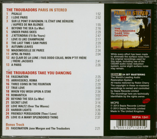 Paris In Stereo - Take You Dancing (CD)