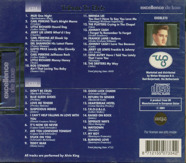 Tribute To Elvis - 36 Tributes To The King (2-CD)