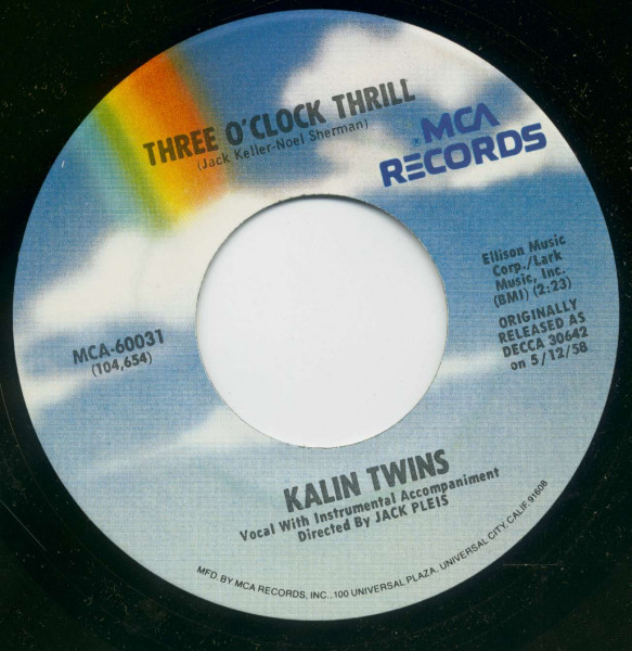 Three O'Clock Thrill - When (7inch Single, BC, CS)