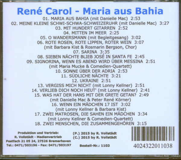 Maria aus Bahia (CD-R)