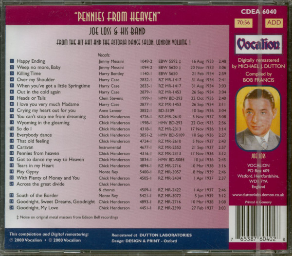 Pennies From Heaven (CD)
