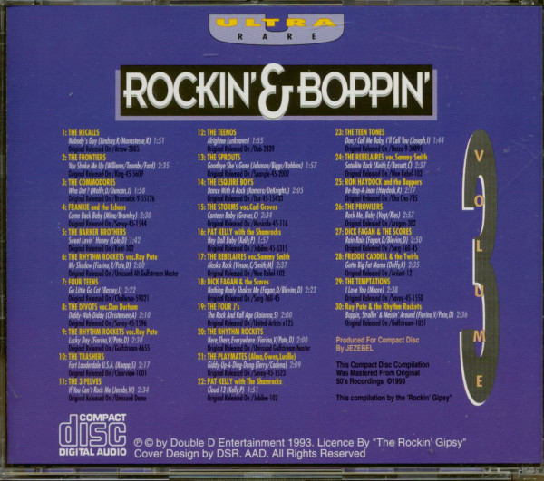 Ultra Rare Rockin & Boppin Vol.3 (CD)