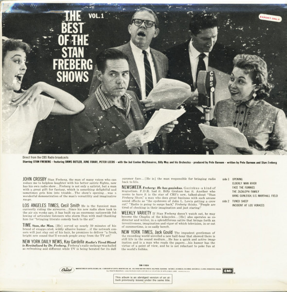 The Best of the Stan Freberg Shows Vol.1 (LP)