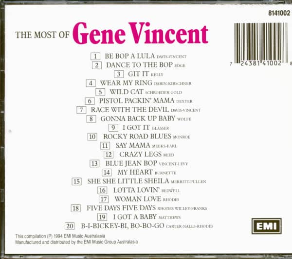 The Most Of Gene Vincent (CD)