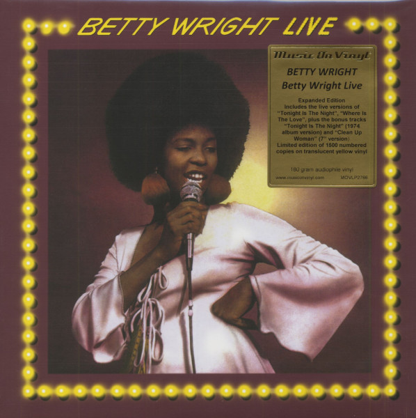 Betty Wright Live (LP, 180g Yellow Vinyl, Ltd & Numbered)