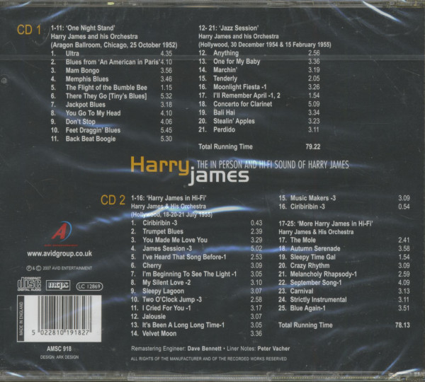 The In Person And Hi-Fi Sound Of Harry James (CD)