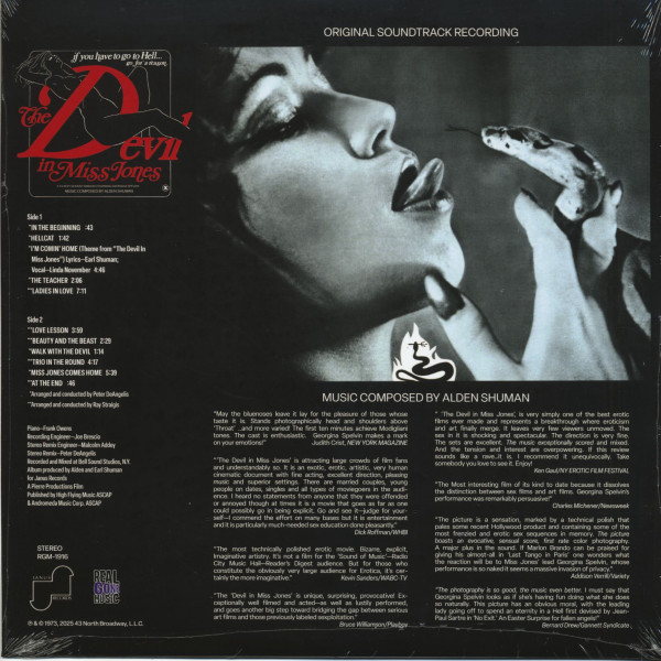 The Devil In Miss Jones - Original Soundtrack Recording (LP, colored Vinyl, Ltd.)