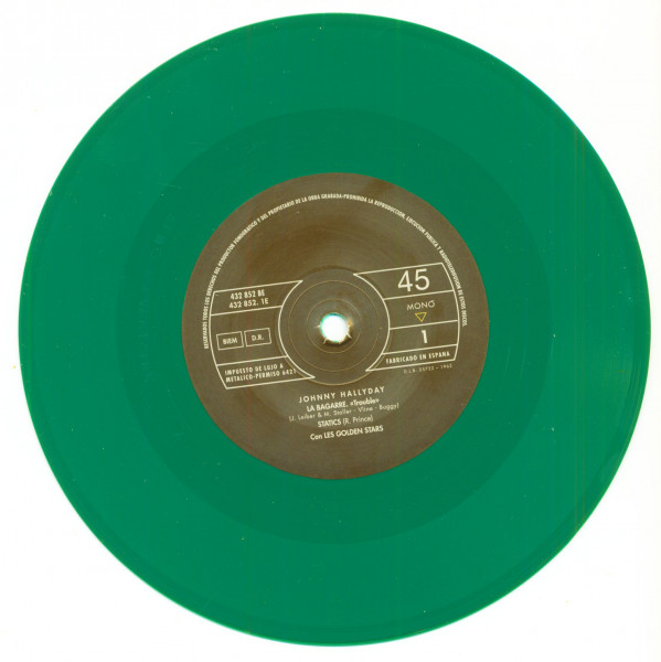 Johnny Hallyday Con Les Golden Stars (7inch, EP, 45rpm, PS, SC, Green Vinyl, Ltd.)