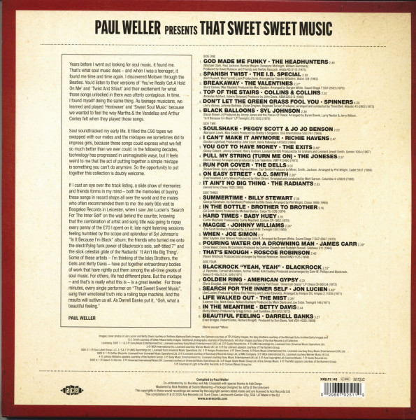 Paul Weller Presents That Sweet Sweet Music (2-LP, colored Vinyl)
