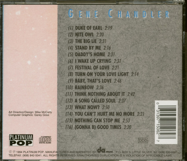 Best Of Gene Chandler (CD)