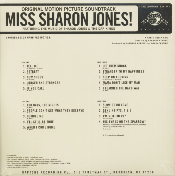 Miss Sharon Jones! - Original Motion Picture Soundtrack (2-LP)