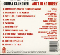 Aperçu: Ain't In No Hurry (CD) Aperçu: Ain't In No Hurry (CD)