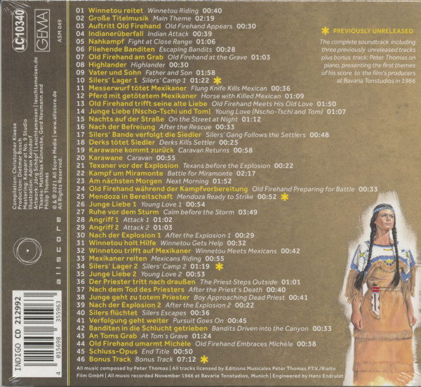 Winnetou und sein Freund Old Firehand - Original Motion Picture Soundtrack (CD)