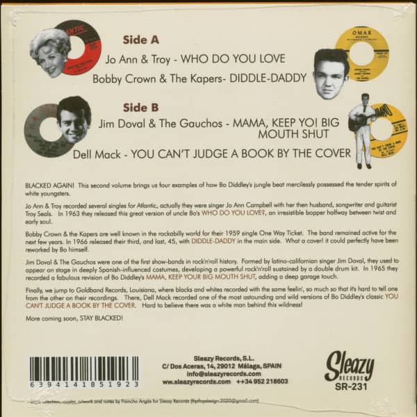 Blacked! 'N' Diddled! Vol. 2 (7inch, 45rpm)