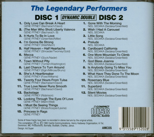 The Legendary Performers (2-CD)