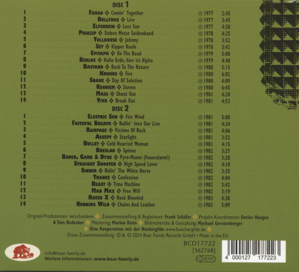 Teil 2 - HEAVY KRAUT! -Wie der Hardrock nach Deutschland kam 1977 - 1983 (2-CD)