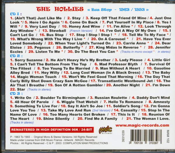 Bus Stop - 1963-1993 (3-CD)