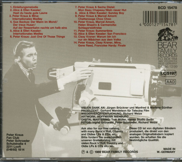 Herzlichst Ihr Peter Kraus (CD)