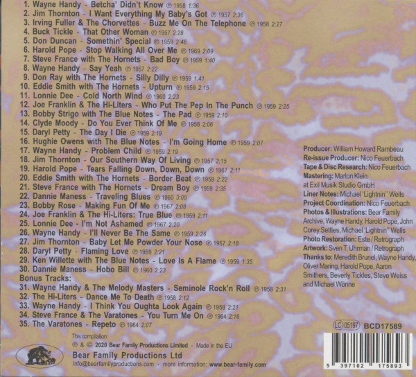 Vol.33 - Rockabilly And Rock 'n' Roll From The Vaults Of Renown & Hornet Records (CD)