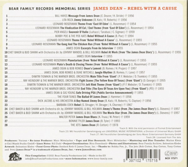 James Dean - Rebel With A Cause (CD)