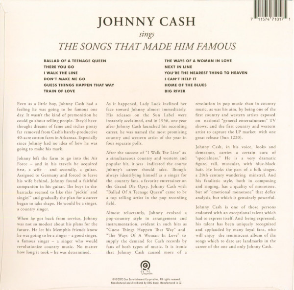 Sings The Songs That Made Him Famous (LP)