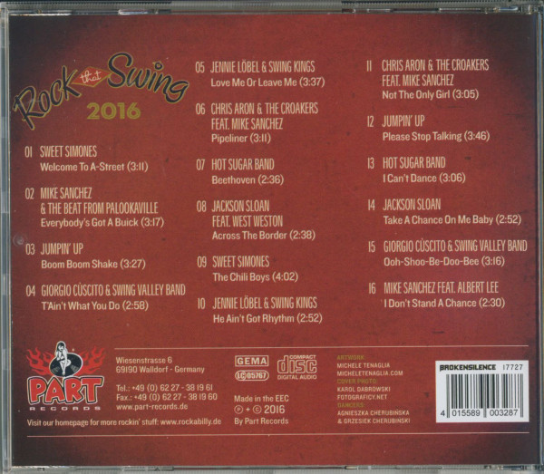 Rock That Swing - Festival Compilation 2016 (CD)