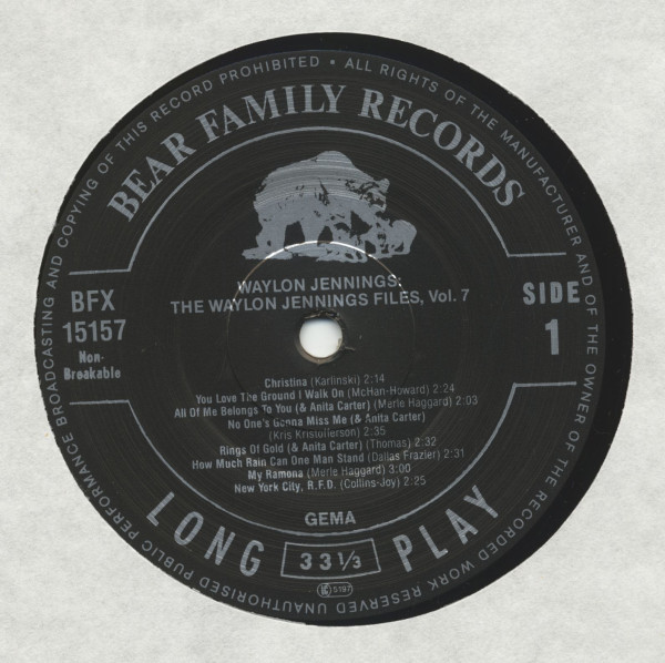 The Waylon Jennings Files, Vol.7 (LP)