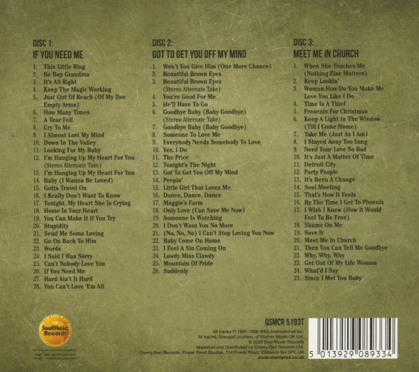 King Of Rock 'N' Roll Soul - The Atlantic Recordings 1962-1968 (3-CD)