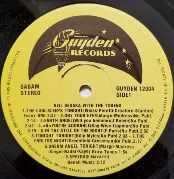 Neil Sedaka With The Tokens (LP)