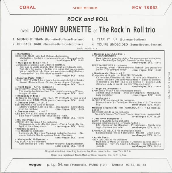 Rock And Roll (EP, 45rpm, 7inch, PS)