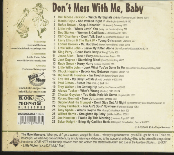 Don't Mess With Me, Baby (CD)