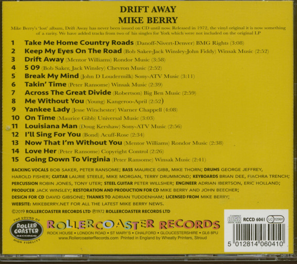 Drift Away (CD)