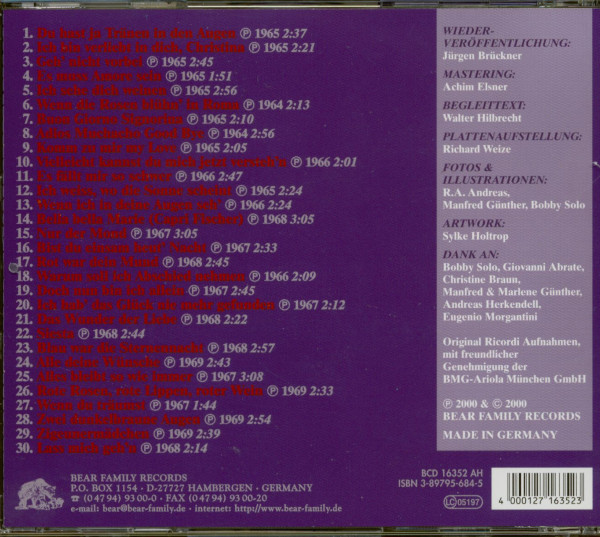 Du hast ja Tränen in den Augen (CD)
