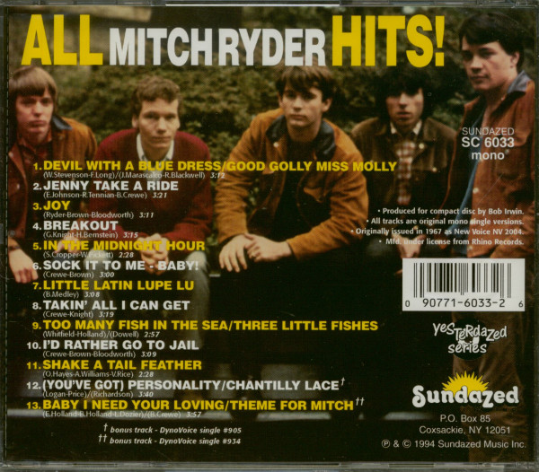 All Mitch Ryder Hits! (CD)