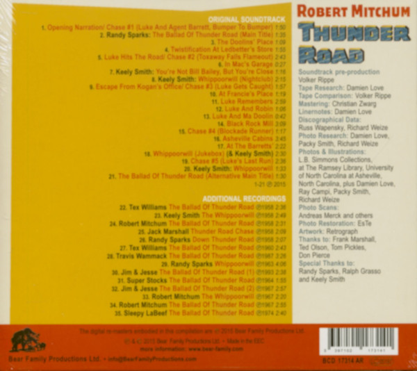 Thunder Road - Original Soundtrack...plus (CD)