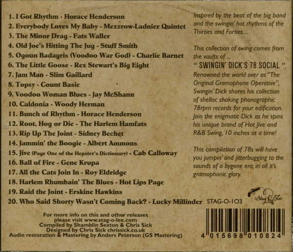 Swingin' Dick's - Shellac Shakers Vol. 1 & 2 (CD)