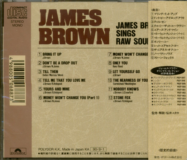 Sings Raw Soul (CD-Japan)