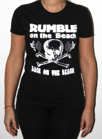 Aperçu: Rumble Girlie Shirt, black, white print, size M Aperçu: Rumble Girlie Shirt, black, white print, size M