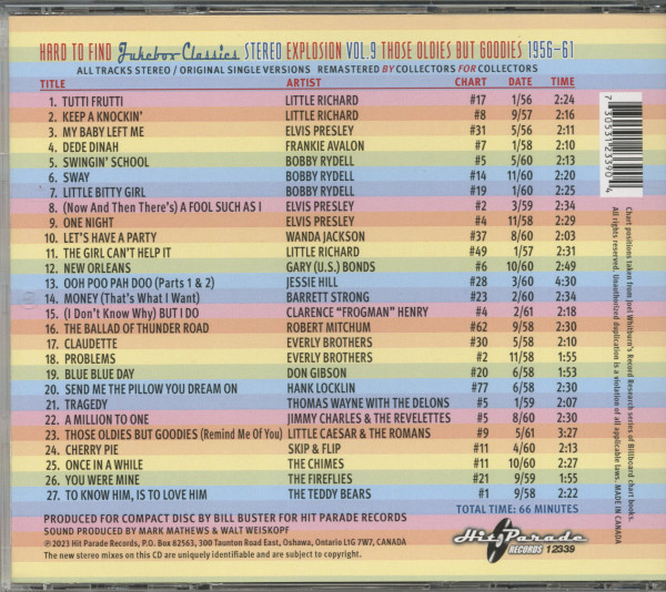 Stereo Explosion Vol.09 - Those Oldies But Goodies 1956-61 (CD)