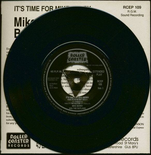 It's Time For Mike Berry (7inch EP, 45rpm, PS, TC)