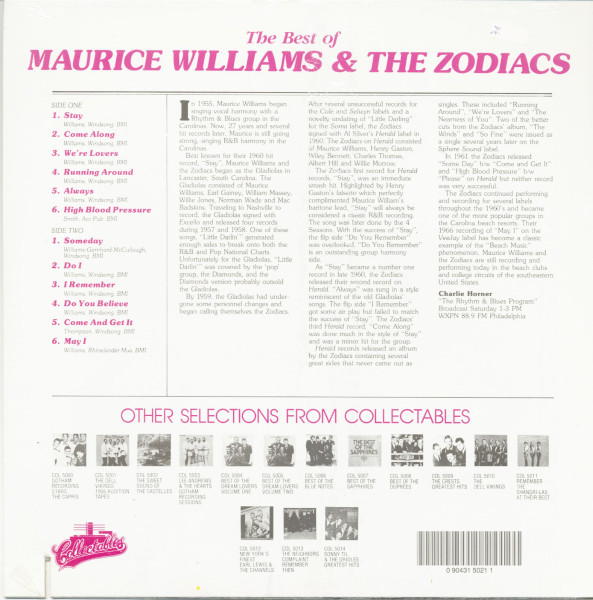 The Best Of Maurice Williams & The Zodiacs (LP)