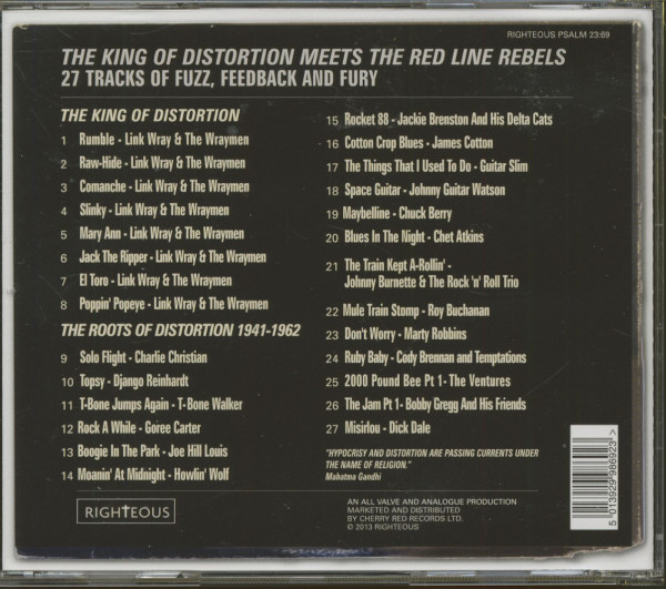The King Of Distortion Meets The Red Line Rebels - Link Wray And Others (CD)